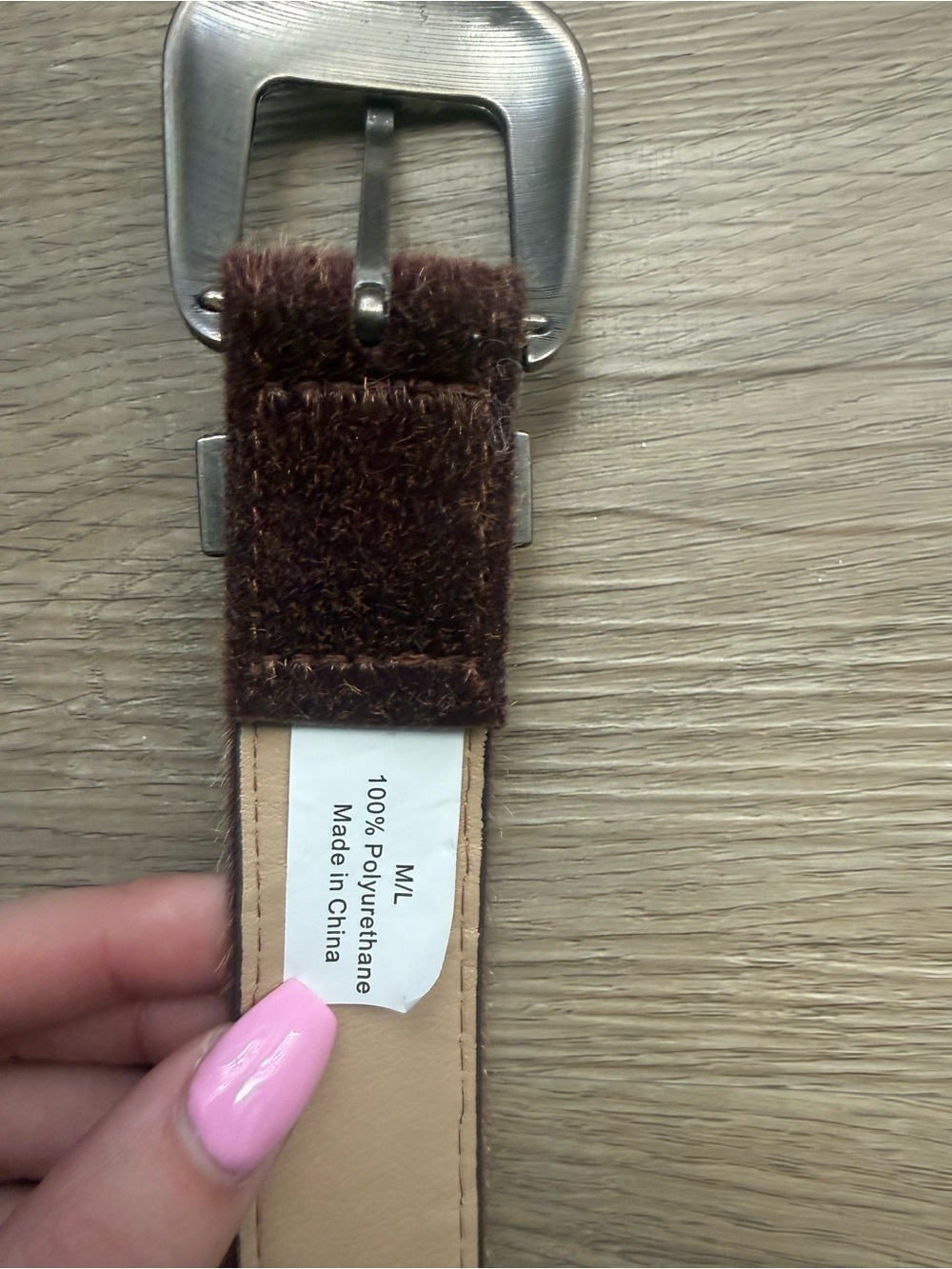 Urban Outfitters Brown Calf Hair Western Belt - Picture 3 of 3